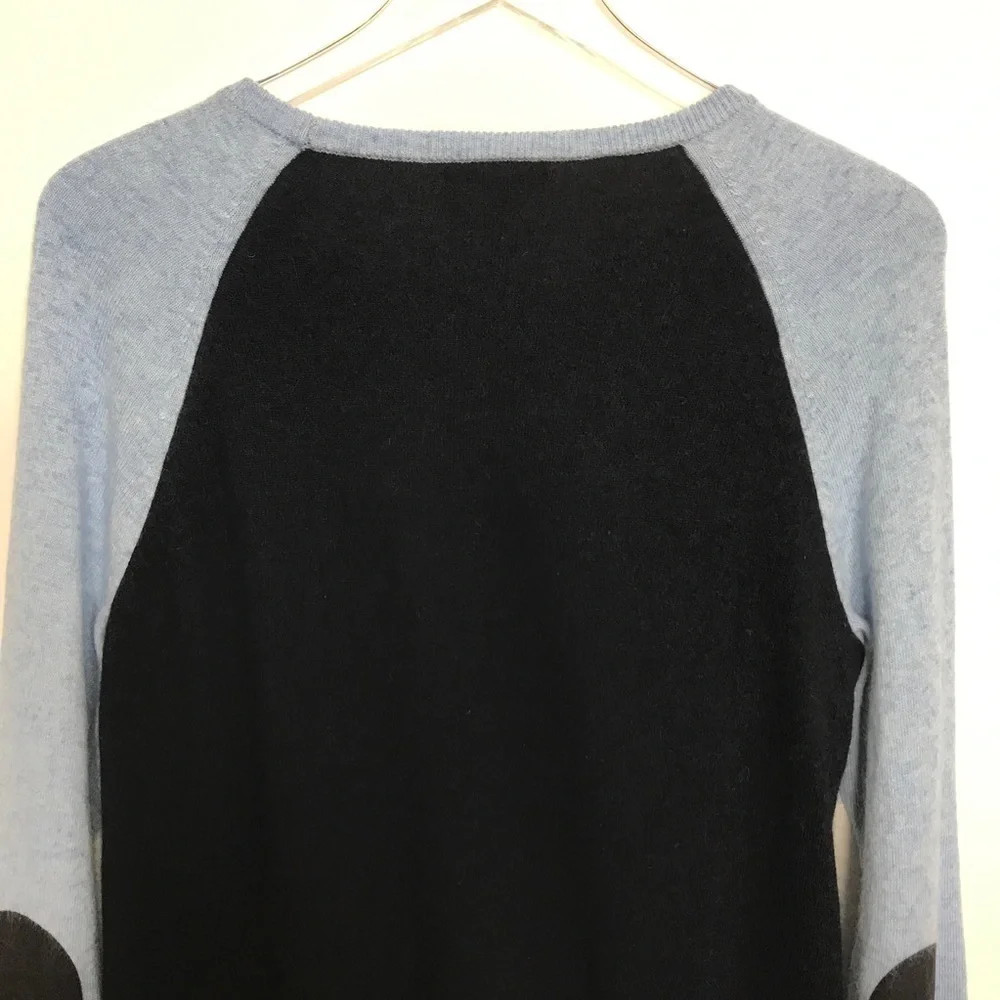 J. Crew two-toned sweater with functional buttons